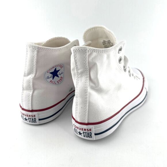 Converse Women's White Chuck Taylor All Star Sneakers Size Men's 6 Women's 8 - Picture 5 of 11